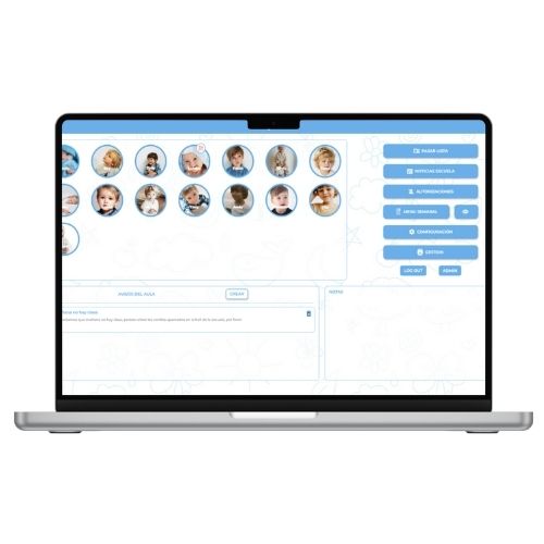 web para profes de la agenda digital para escuelas infantiles Babbyday